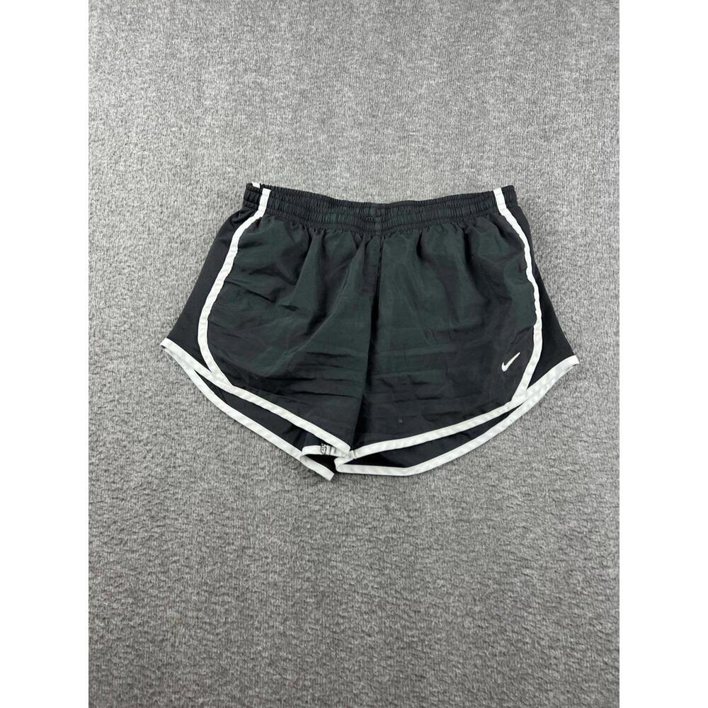 Nike Dri-FIT Black Athletic Shorts with White Trim Size Large